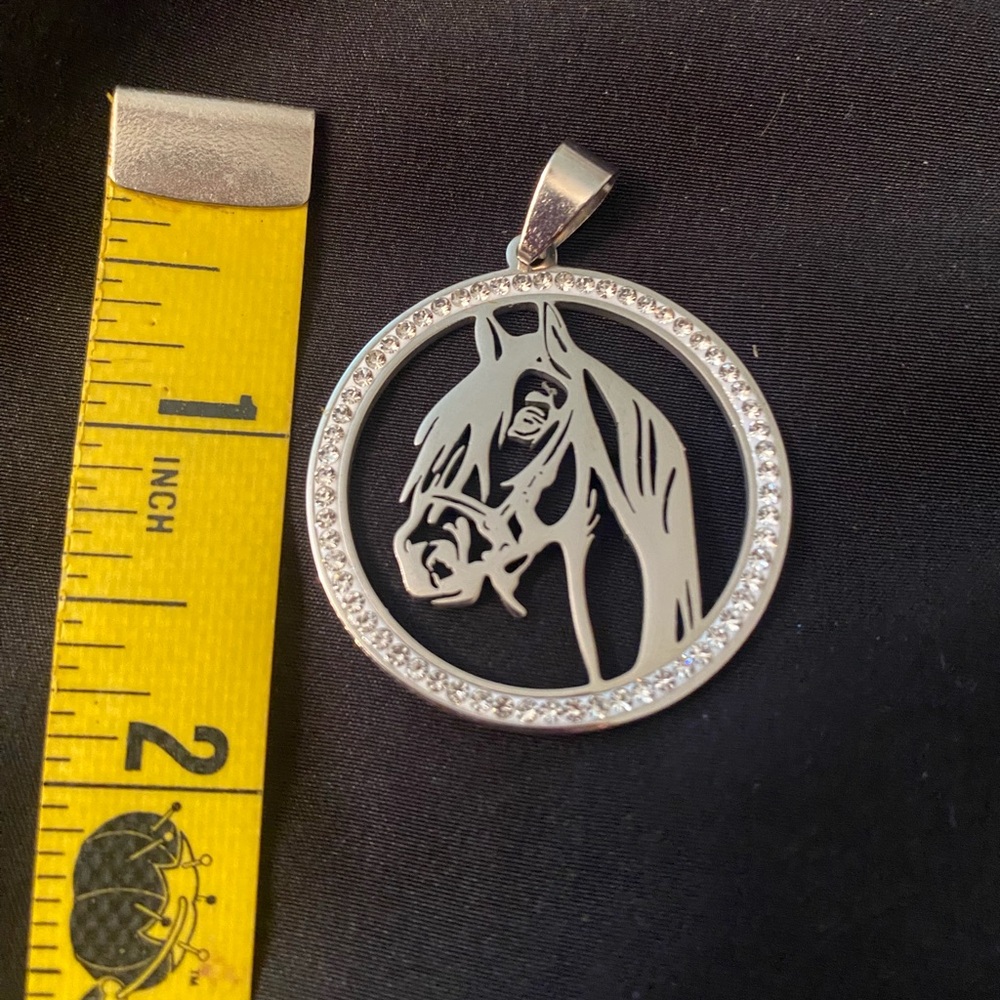 Elegant Silver Horse Pendant Necklace